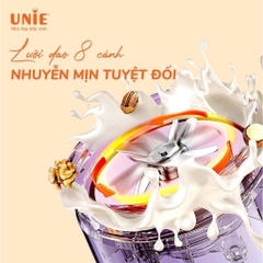 Máy làm sữa hạt Unie UMB10 1L - Lưỡi dao 8 cánh inox 304 cao cấp, công suất 800W