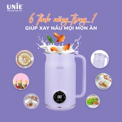 Máy làm sữa hạt đa năng UNIE UMB06, 6 tính năng xay nấu, chất liệu inox 304 cao cấp