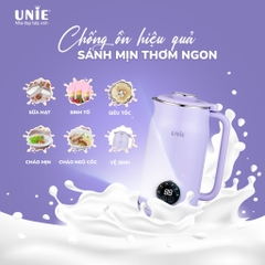 Máy làm sữa hạt đa năng UNIE UMB06, 6 tính năng xay nấu, chất liệu inox 304 cao cấp