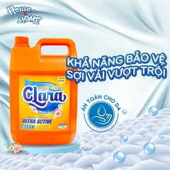 Nước giặt xả Clara - Hương hoa nắng ban mai - Can 5Kg