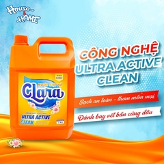 Nước giặt xả Clara - Hương hoa nắng ban mai - Can 5Kg