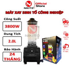 Máy Xay Công Nghiệp SILVER CREST  SC-3899. Máy Xay Sinh Tố Công Nghiệp 3800W, Xay Cháo, Rau Má Sinh Tố, Rau Củ quả