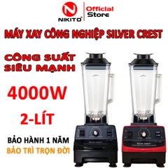 Máy xay sinh tố công nghiệp silver crest NIKITO 4000W xay thịt cá, rau củ quả, sinh tố, ngũ cốc,đồ khô,xay rau má-BH 24T