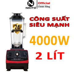 Máy Xay Công Nghiệp SILVER CREST 3800W SC-4099, Máy Xay Sinh Tố Công Nghiệp đa năng: Xay đá, rau má, thịt, cá..