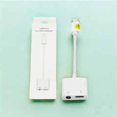 Jack Chuyển Tai Nghe 2 in 1 Cổng Lightning ( Hàng Outside N.Máy )