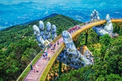 Golden Bridge & Ba Na Hills 1 Day including buffets lunch & 2 ways Cable Car