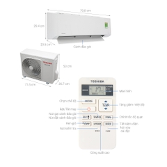 Máy lạnh Toshiba inverter 1.5hp RAS-H13C1KCVG-V