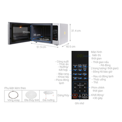 Lò vi sóng có nướng Toshiba ER-SGS34(S1)VN