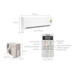 Máy lạnh Toshiba inverter 1hp RAS-H10HKCVG-V