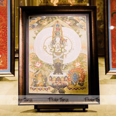 Thangka Đức Quan Âm Thập Nhất Diện 50x60