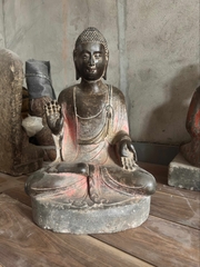 Tượng Phật Thích Ca Ấn Vô Úy Đá Xanh Độc Bản 60cm