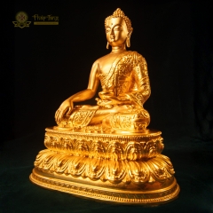 Tượng Phật A Di Đà Tướng Mật Tông Đồng Mạ Vàng 24K