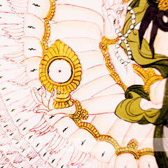 Thangka Đức Quan Âm Thập Nhất Diện 50x60