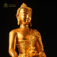 Tượng Phật A Di Đà Tướng Mật Tông Đồng Mạ Vàng 24K