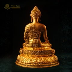 Tượng Phật A Di Đà Tướng Mật Tông Đồng Mạ Vàng 24K