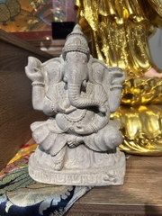 Tượng Đức Hoan Hỷ Thiên Ganesha đá Ấn Độ 20cm