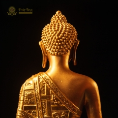 Tượng Phật A Di Đà Tướng Mật Tông Đồng Mạ Vàng 24K