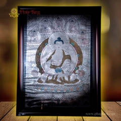 Thangka Đức Bổn Sư Vẽ Tay Tu Viện Gompa