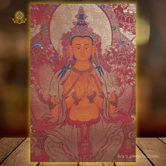 Thangka Đức Bồ Tát Di Lặc 65x90