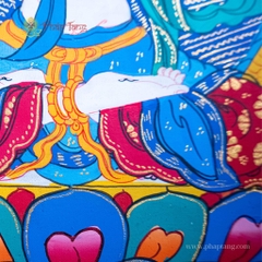 Thangka Đức Tara trắng 22x29