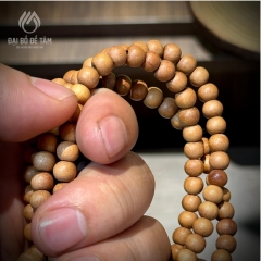 Chuỗi 108 Hạt Gỗ Chiên Đàn Ấn Độ – Hương An Tịnh, Chánh Niệm Từng Ngày
