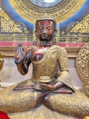 Tượng Phật Thích Ca Mâu Ni Đồng Ấn Độ Mật Tông 48cm – Ấn Thuyết Pháp Sưu Tầm