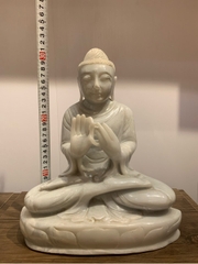 Tượng Phật Thích Ca Ngọc Phỉ Thúy Nguyên Khối 32cm – Thượng Phẩm