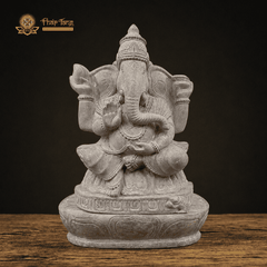 Tượng Đức Hoan Hỷ Thiên Ganesha Đá Ấn Độ 20cm