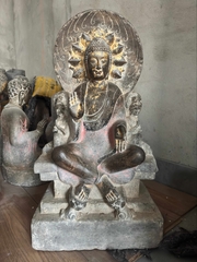 Tượng Phật Thích Ca Đá Xanh Sưu Tầm Độc Bản 69cm