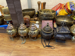 Lư xông trầm đồng handmade Ấn Độ