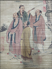 Tranh thủy mặc Tùng Hạ Luận Đạo