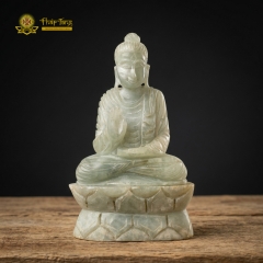 Tượng Phật Thích Ca Mâu Ni Ngọc Phỉ Thúy Nguyên Khối Myanmar