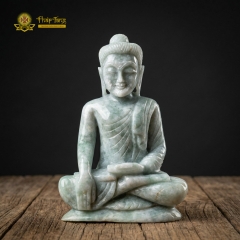 Tượng Phật Thích Ca Mâu Ni Ngọc Phỉ Thúy Nguyên Khối Myanmar