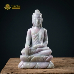 Tượng Phật Thích Ca Mâu Ni Ngọc Phỉ Thúy Nguyên Khối Myanmar