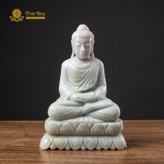 Tượng Phật Thích Ca Mâu Ni Ngọc Phỉ Thúy Nguyên Khối Myanmar