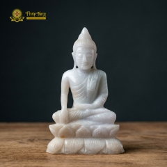 Tượng Phật Thích Ca Mâu Ni Ngọc Phỉ Thúy Nguyên Khối Myanmar
