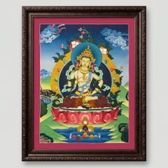 Tranh Thangka Đức Bồ Tát Kim Cang Tát Đoả – Vajrasattva Màu Sắc Khoáng Sản | Pháp Tạng