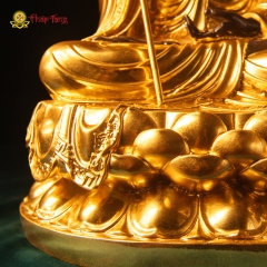 Tượng Bồ Tát Địa Tạng Vương Đồng Việt Nam Mạ Vàng 9999 40cm