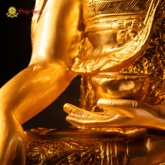 Tượng Phật Thích Ca Mâu Ni Đồng Mạ Vàng 24K Hoa Văn Mật Tông 60cm – Sưu Tầm Đại Tượng