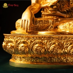 Tượng Phật Thích Ca Mâu Ni Đồng Mạ Vàng 24K Hoa Văn Mật Tông 60cm – Sưu Tầm Đại Tượng