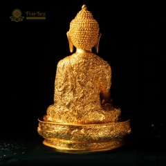 Tượng Phật Thích Ca Mâu Ni Đồng Mạ Vàng 24K Hoa Văn Mật Tông 60cm – Sưu Tầm Đại Tượng