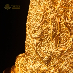 Tượng Phật Thích Ca Mâu Ni Đồng Mạ Vàng 24K Hoa Văn Mật Tông 60cm – Sưu Tầm Đại Tượng