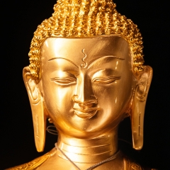 Tượng Phật Thích Ca Mâu Ni Đồng Mạ Vàng 24K Tư Thế Giáo Hóa 60cm