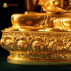 Tượng Phật Thích Ca Mâu Ni Đồng Mạ Vàng 24K Tư Thế Giáo Hóa 60cm