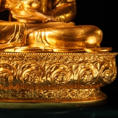 Tượng Phật Thích Ca Mâu Ni Đồng Mạ Vàng 24K Tư Thế Giáo Hóa 60cm