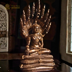 Tượng Phật Thích Ca Mâu Ni Được Rắn Thần Naga Che Mưa 31cm – Tích Muchalinda