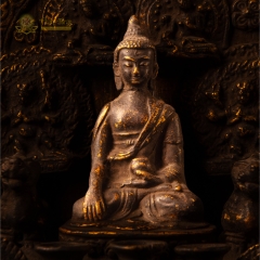 Tượng Phật Thích Ca Mâu Ni Gỗ Nepal Xưa 40cm