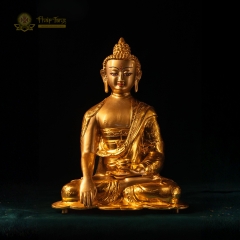 Tượng Phật Thích Ca Mâu Ni Mạ Vàng Ấn Độ 36cm