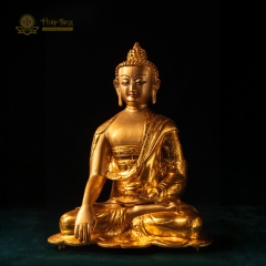 Tượng Phật Thích Ca Mâu Ni Mạ Vàng Ấn Độ 36cm