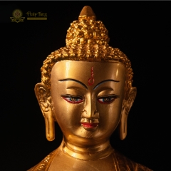 Tượng Phật Thích Ca Mâu Ni Mạ Vàng Ấn Độ 36cm